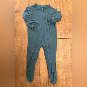 Kyte BABY Blue Bamboo Zippered Footie Pajama size 0-3 Months